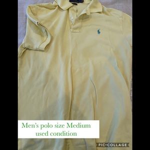 Men’s Ralph Lauren polo yellow shirt